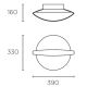 Aplique Plafón LED Saturn uso interior regulable Leds C4