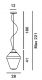 Lámpara Colgante METAL GLASS 1 Gris Foscarini Diesel