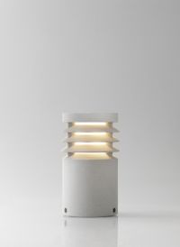 Metalarte - Baliza Exterior OLIVER PE E27 Piedra Técnica Metalarte