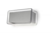 Leds C4 - Lámpara Interior Aplique LED Ledbox 24cm Gris Metalizado Leds C4