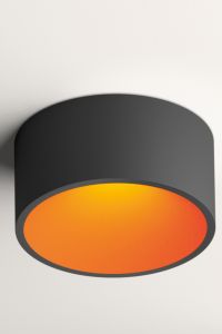 Vibia - Plafón LED DOMO 8210 Superficie Lacado Grafito/Naranja Mate