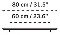 Carpyen - Regleta IRMA 80cm Blanca 2 Colgantes 25cm Carpyen - 5571100
