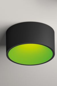 Vibia - Plafón LED DOMO 8210 Superficie Lacado Grafito/Verde Mate Vibia