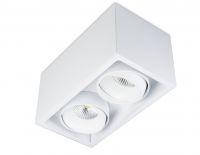 BPM Lighting - Plafón superficie Orientable Cuadrado CUBE Doble 9.3W LED BPM - 8208.0X*