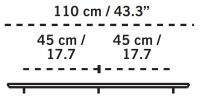 Carpyen - Regleta IRMA 110cm Blanca 3 Colgante 25cm Carpyen - 5581100